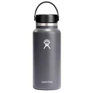 hydro flask 32 oz wide mouth bottle stone gray
